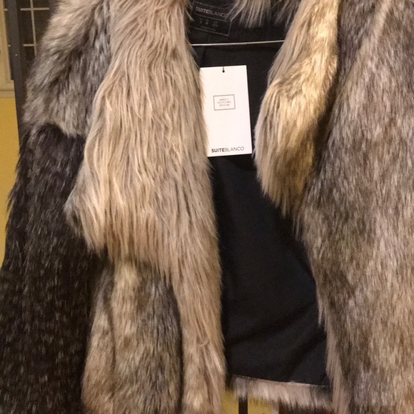 Faux fur coat brand new with tags - Picture 2 of 6